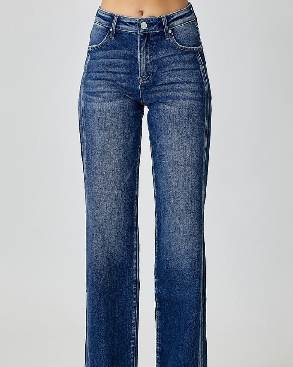 RISEN Mid Rise Straight Women Jeans