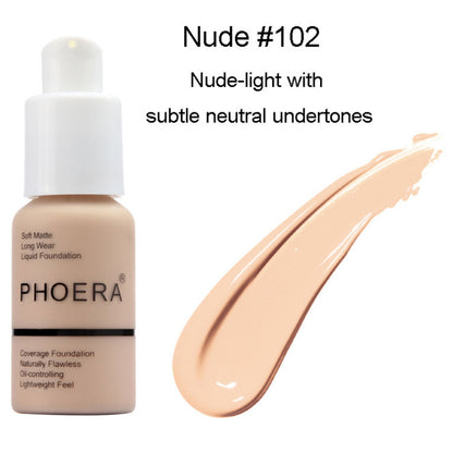 Explosive Press Type Oil Control Natural Color Matte Concealer Foundation Cream