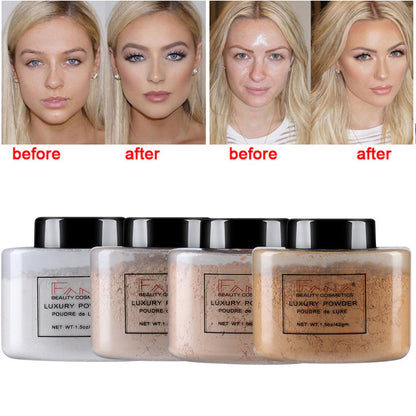 Face Foundation Powder Oil Control Contour Full CoverBanana Powder Translucent Mineral Makeup Base Matte Foundation Make Up