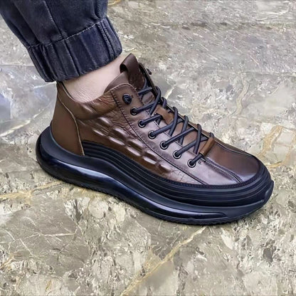 Warm Air Cushion Pattern Elastic Band Trend Men's Shoes Sneaker