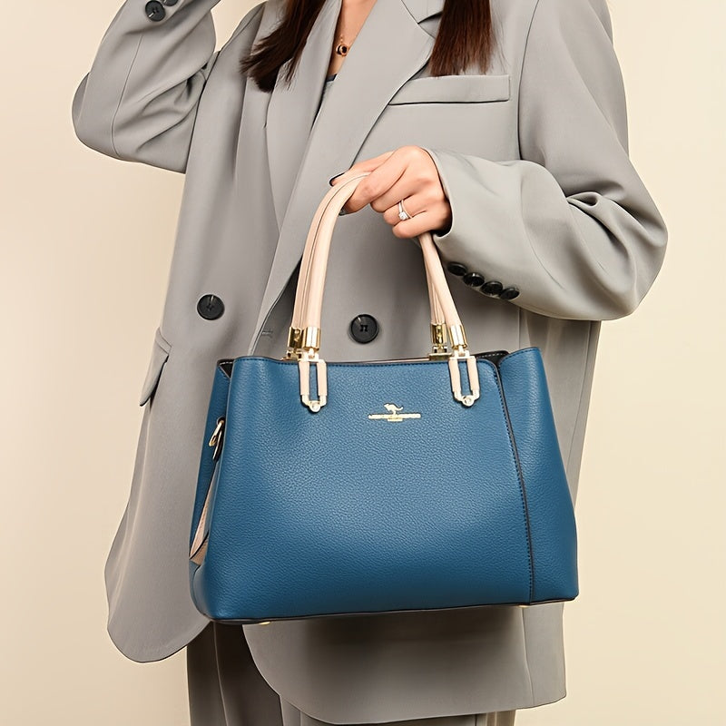 Impeccable Ladies Genuine Leather Handbag - Spacious, Stylish & Versatile - Perfect Commuter Bag with Adjustable Crossbody Strap for Everyday Glamour