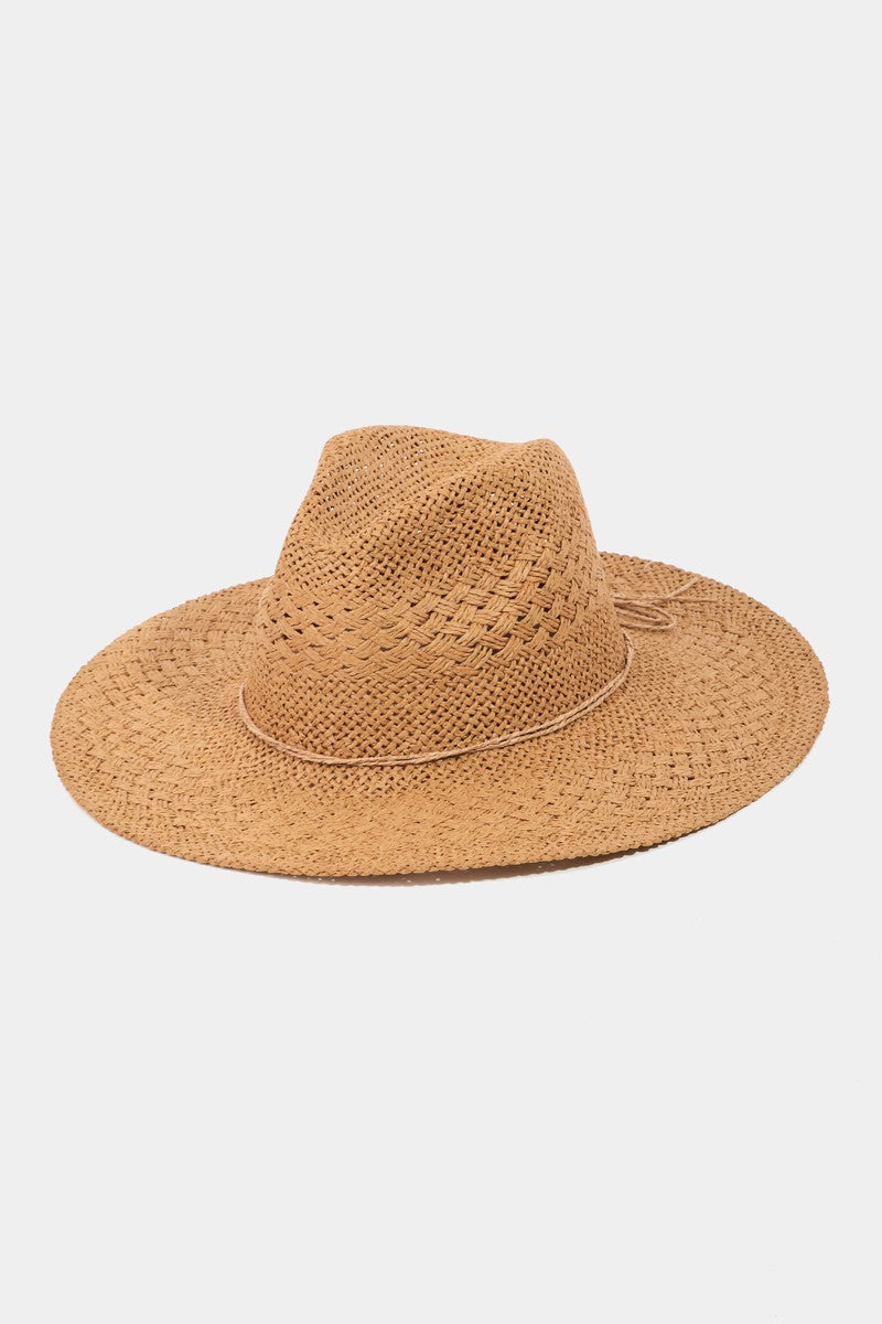 Fame Straw Braided Sun Women Hat