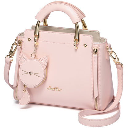 Just Star Embroidered Cat lady handbag