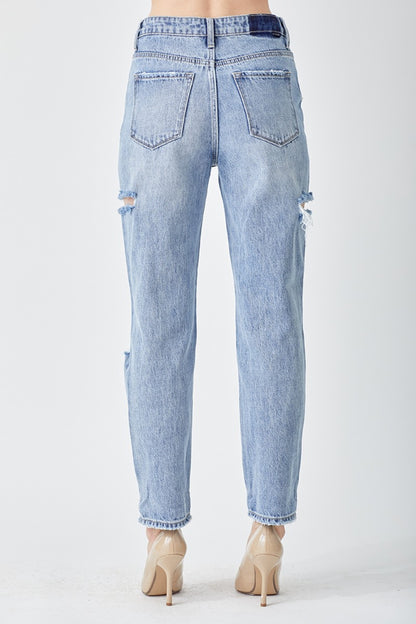 RISEN Distressed Slim Cropped Women Jeans