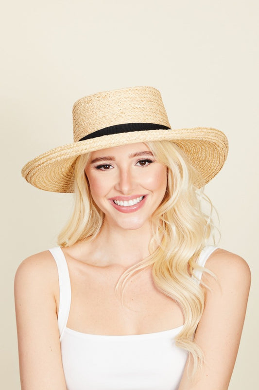 Fame Wide Brim Straw Weave Women Hat