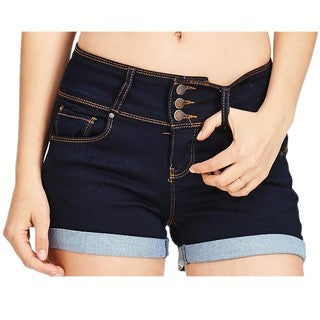 Waist-tight Denim Elastic Color Cloth Women Shorts Hot Pants