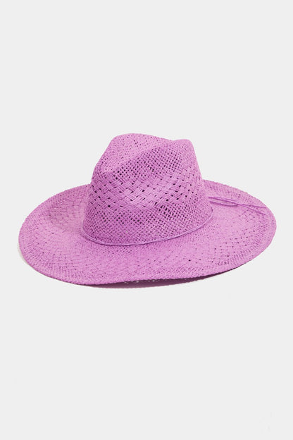 Fame Straw Braided Sun Women Hat