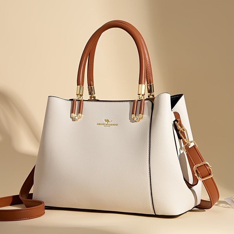 Impeccable Ladies Genuine Leather Handbag - Spacious, Stylish & Versatile - Perfect Commuter Bag with Adjustable Crossbody Strap for Everyday Glamour