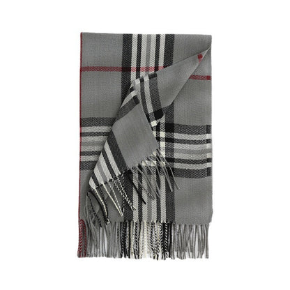 Fashion Classic Plaid Cashmere Women Scarf