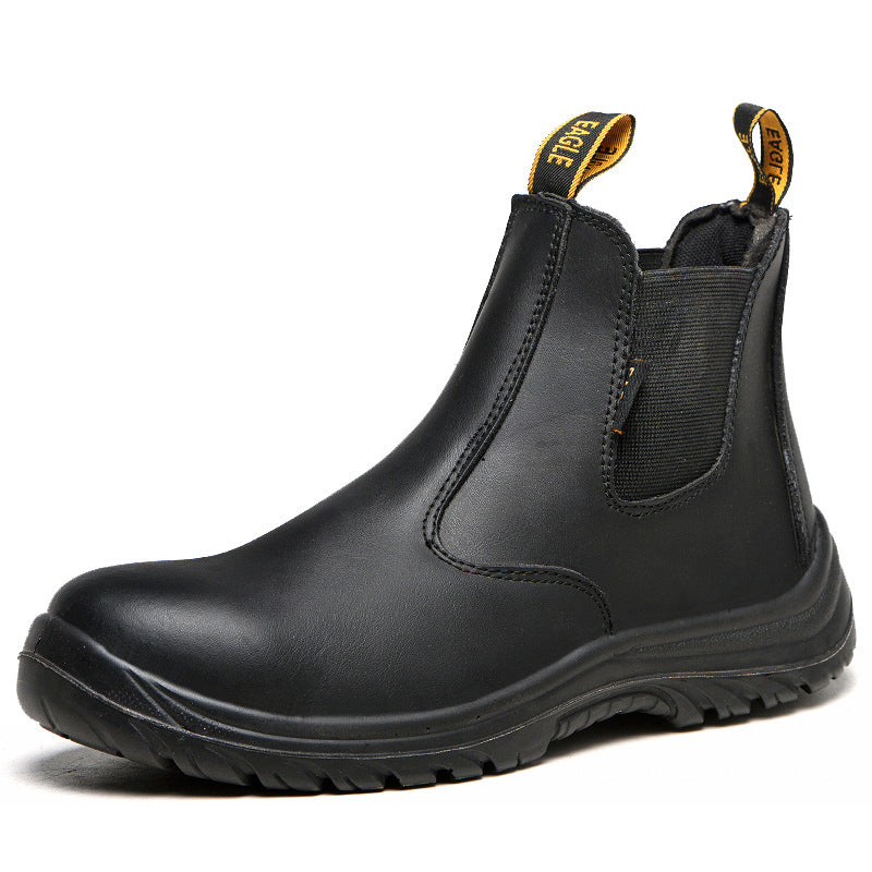 Leather Safety Boots Men Work Shoes