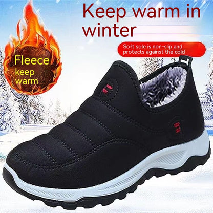 Fleece-lined Warm Waterproof Woodpecker Hiking Men Shoes