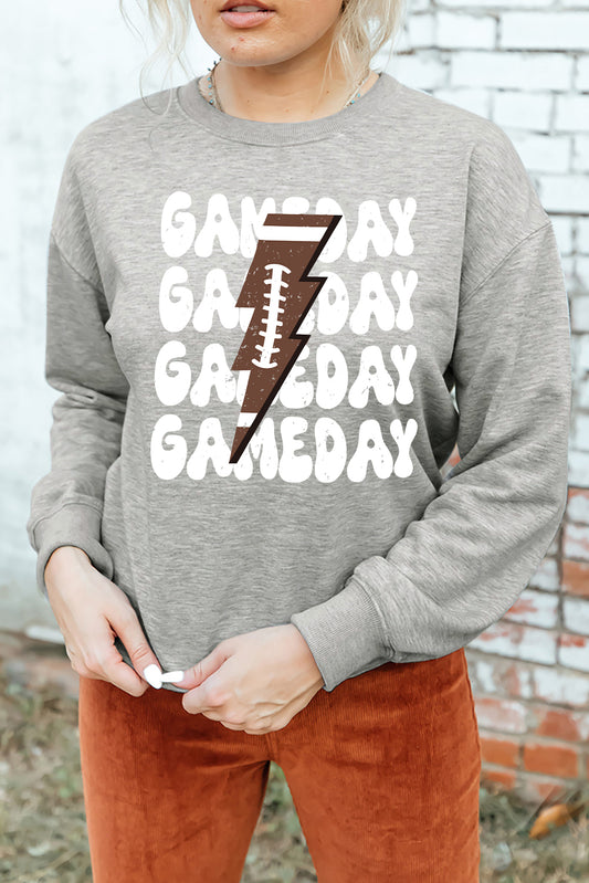 SYNZ GAME DAY Round Neck Long Sleeve Women Sweatshirt