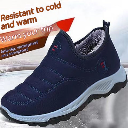 Fleece-lined Warm Waterproof Woodpecker Hiking Men Shoes