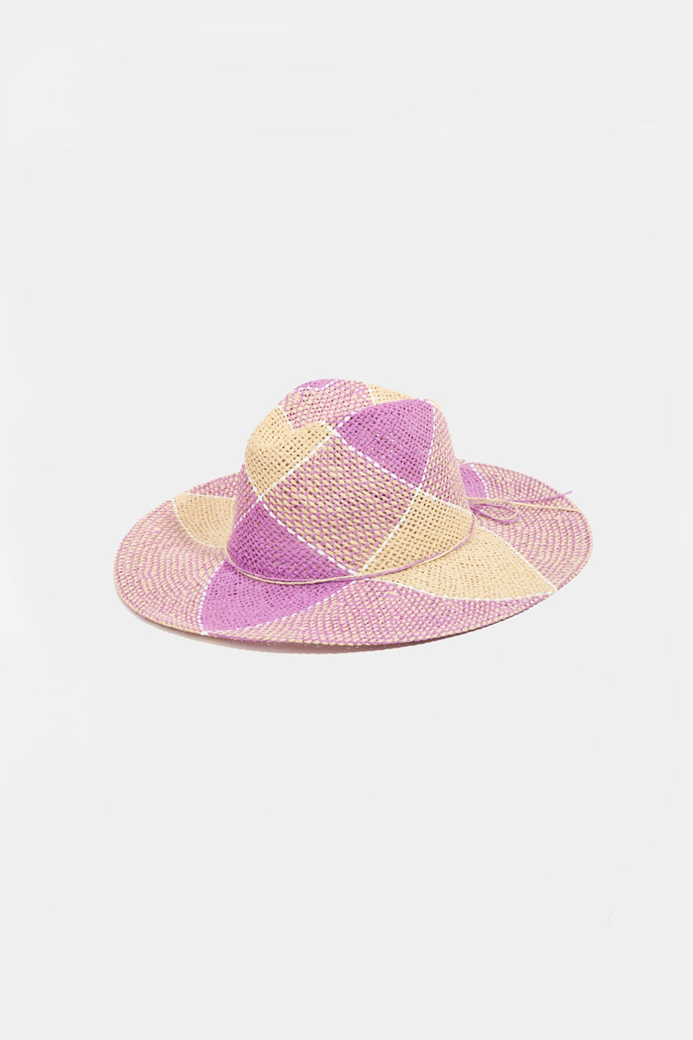 Fame Contrast Straw Braid Women Hat