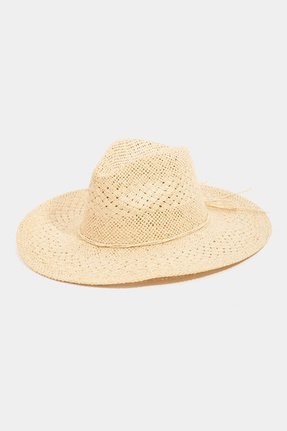 Fame Straw Braided Sun Women Hat