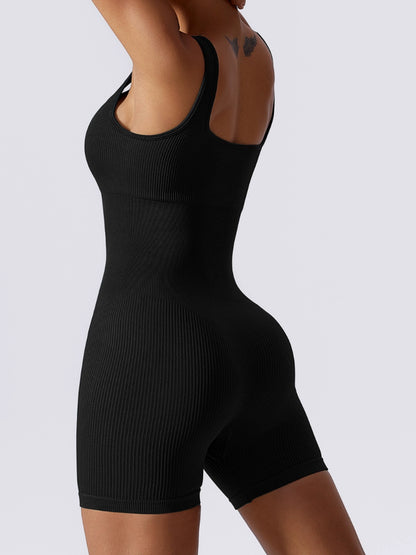 High Elastic Seamless Vest Women's Summer Jumpsuit with Chest Pad