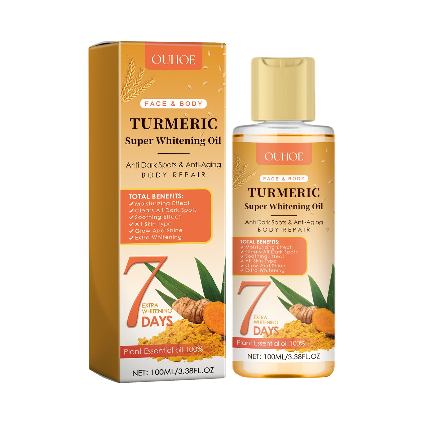 Turmeric Whitening Skin Oil Skin Repair