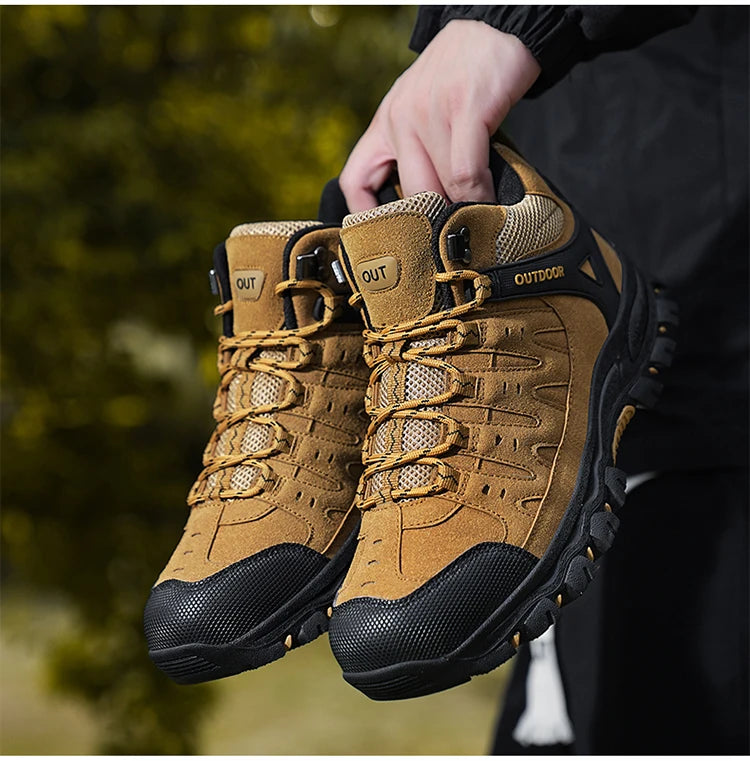 Large Size 47 Hiking Boots Men Outdoor Unisex Boots Shoes Breathable Hiking Trekking Shoes Mountain Climbing Shoes Military Boots