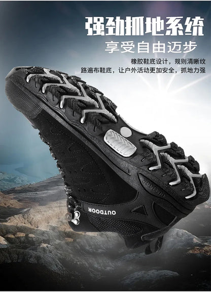 Large Size 47 Hiking Boots Men Outdoor Unisex Boots Shoes Breathable Hiking Trekking Shoes Mountain Climbing Shoes Military Boots