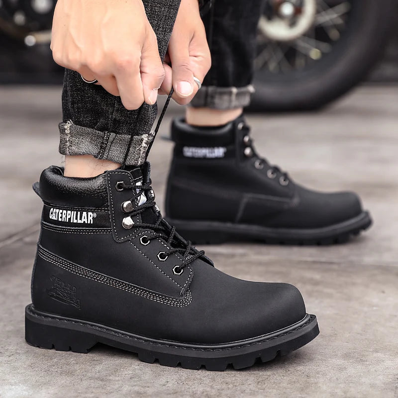 Genuine Leather Mens Women Winter Ankle Military Treking Snow Yellow Designer Tactical Boots Outdoor for Men Work Shoes Sneakers