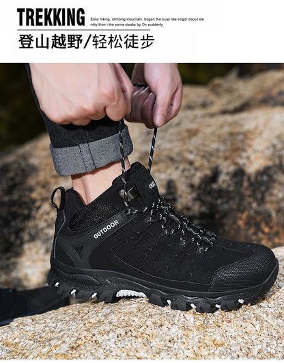 Large Size 47 Hiking Boots Men Outdoor Unisex Boots Shoes Breathable Hiking Trekking Shoes Mountain Climbing Shoes Military Boots