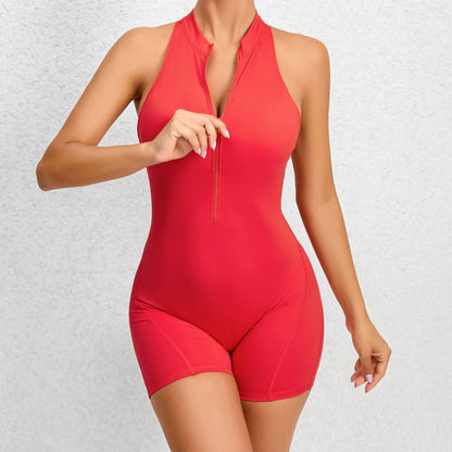 Short Sports Jumpsuit Sleeveless Gym Set Women Yoga Clothes Rompers Workout One-piece Suit Female Outdoor Recreation Bodysuits