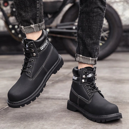 Genuine Leather Mens Women Winter Ankle Military Treking Snow Yellow Designer Tactical Boots Outdoor for Men Work Shoes Sneakers