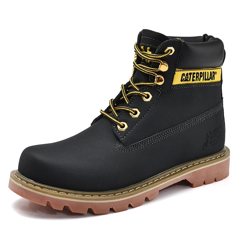 Genuine Leather Mens Women Winter Ankle Military Treking Snow Yellow Designer Tactical Boots Outdoor for Men Work Shoes Sneakers