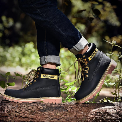 Genuine Leather Mens Women Winter Ankle Military Treking Snow Yellow Designer Tactical Boots Outdoor for Men Work Shoes Sneakers