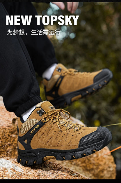 Large Size 47 Hiking Boots Men Outdoor Unisex Boots Shoes Breathable Hiking Trekking Shoes Mountain Climbing Shoes Military Boots