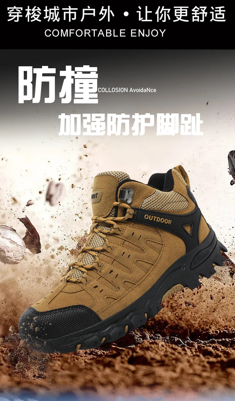 Large Size 47 Hiking Boots Men Outdoor Unisex Boots Shoes Breathable Hiking Trekking Shoes Mountain Climbing Shoes Military Boots