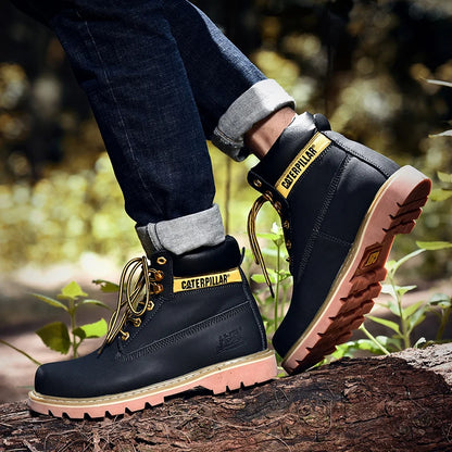 Genuine Leather Mens Women Winter Ankle Military Treking Snow Yellow Designer Tactical Boots Outdoor for Men Work Shoes Sneakers