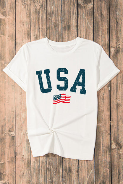 SYNZ USA Round Neck Short Sleeve Women T-Shirt