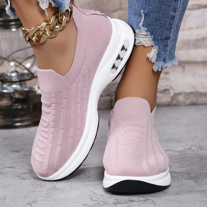 Round Toe Mesh Women Loafers