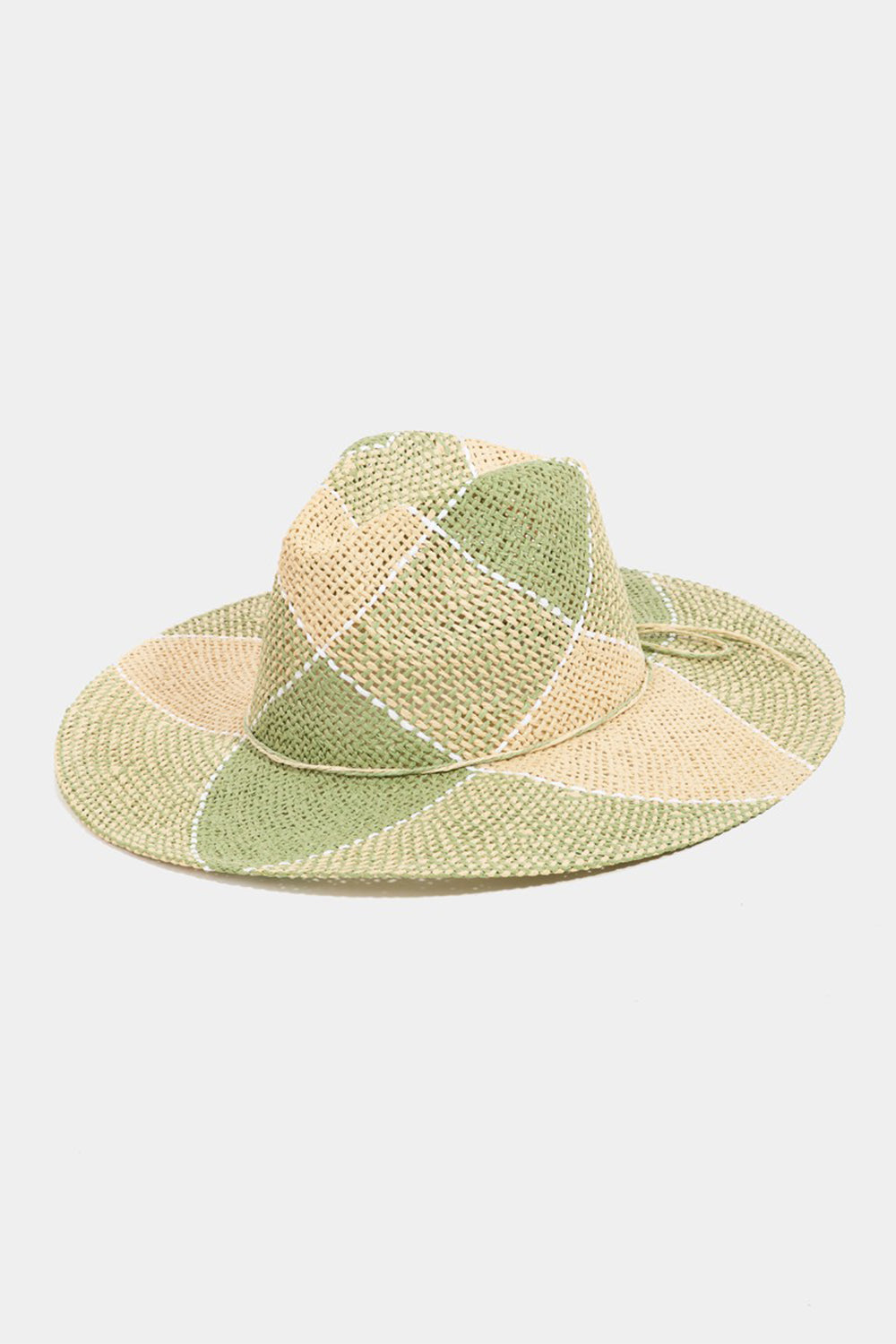 Fame Contrast Straw Braid Women Hat