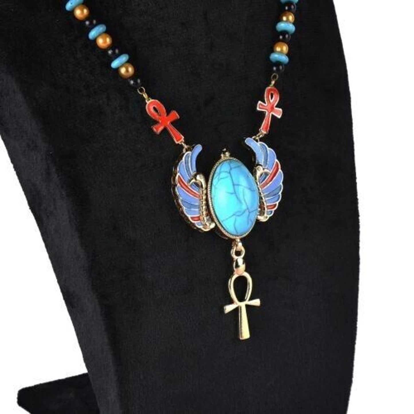 Ancient Egyptian Scarab Women Necklace