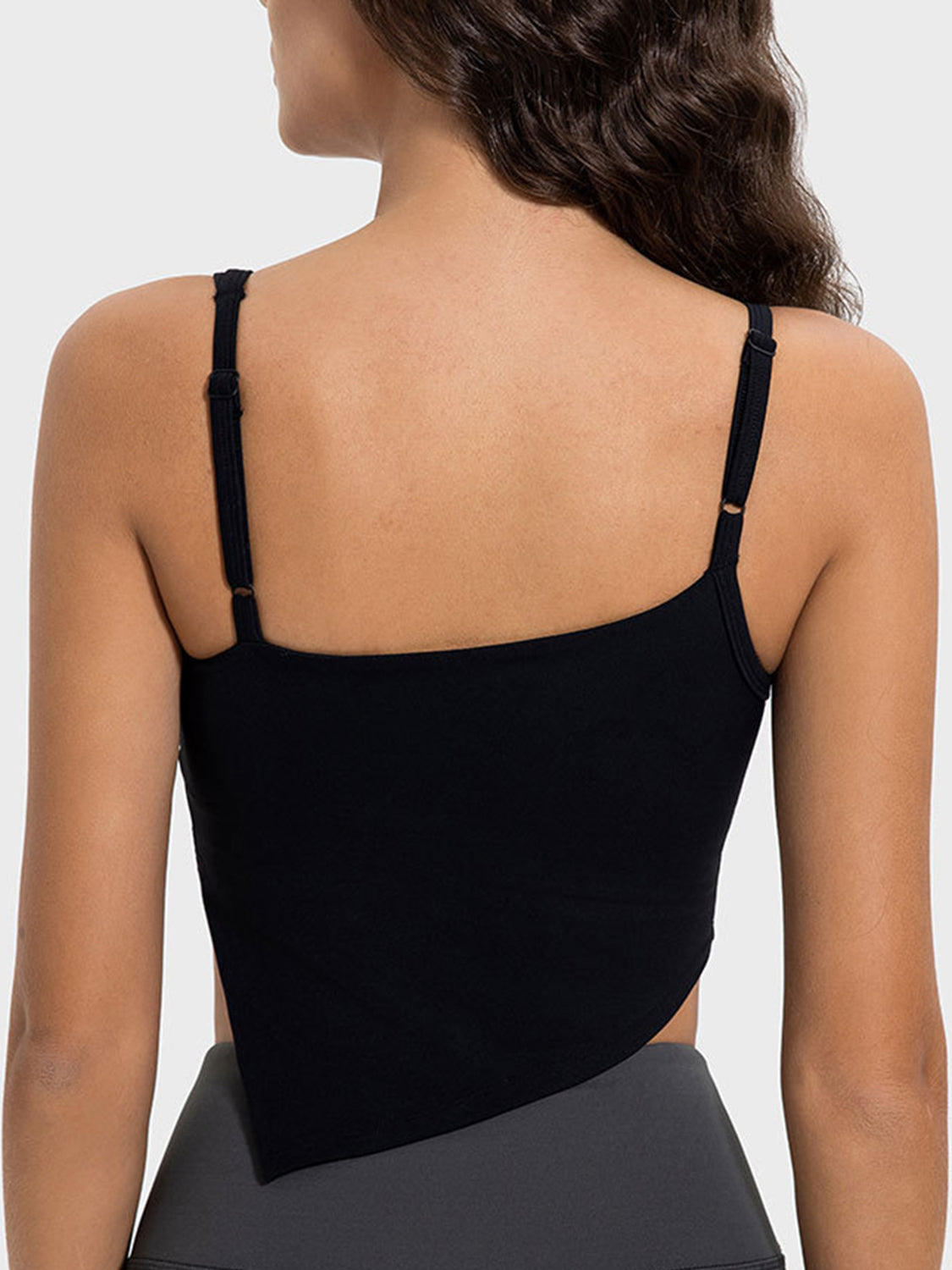 Millennia Slit Asymmetrical Neck Active Women Cami