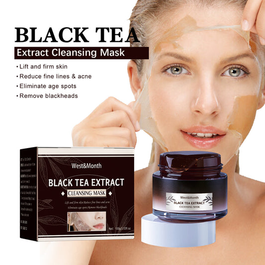 Black Tea Facial Mask Cleansing Pores Daub-type