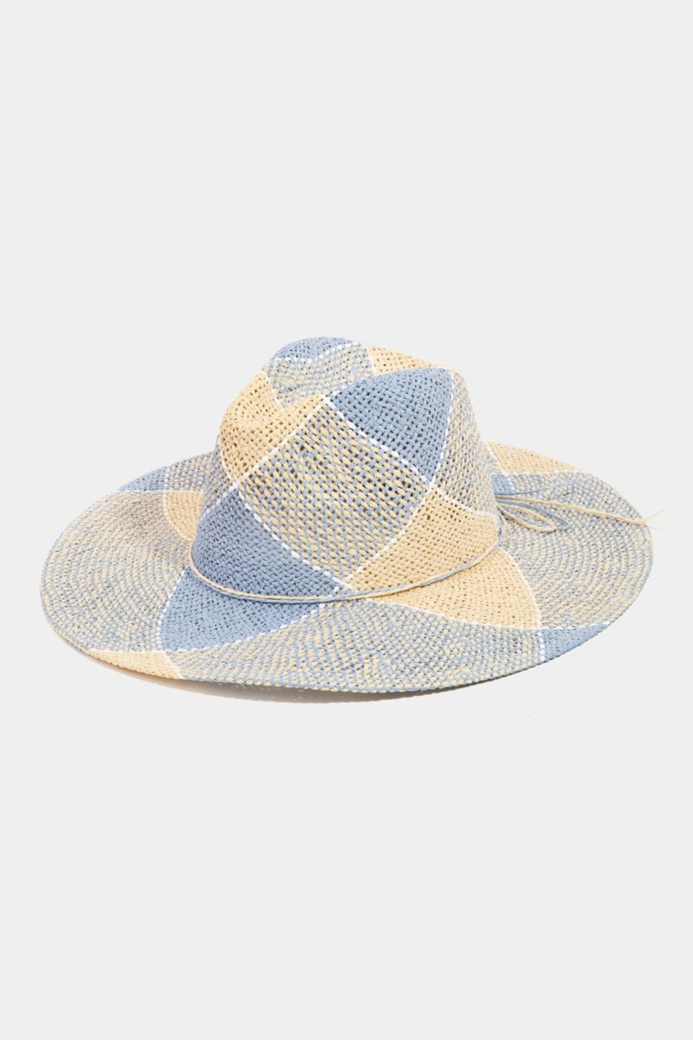 Fame Contrast Straw Braid Women Hat