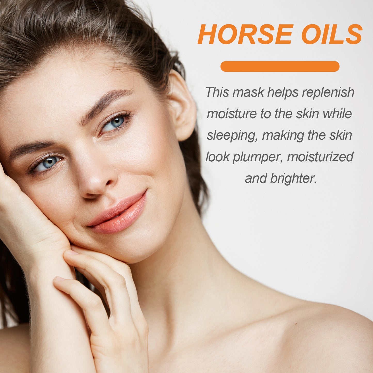 Horse Oil Whitening Mask Nourishing And Firming Skin Repair