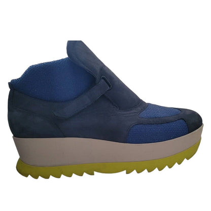 Camper Laika Platform Women Sneakers Blue Suede Mesh Size EU40 /US 9.5