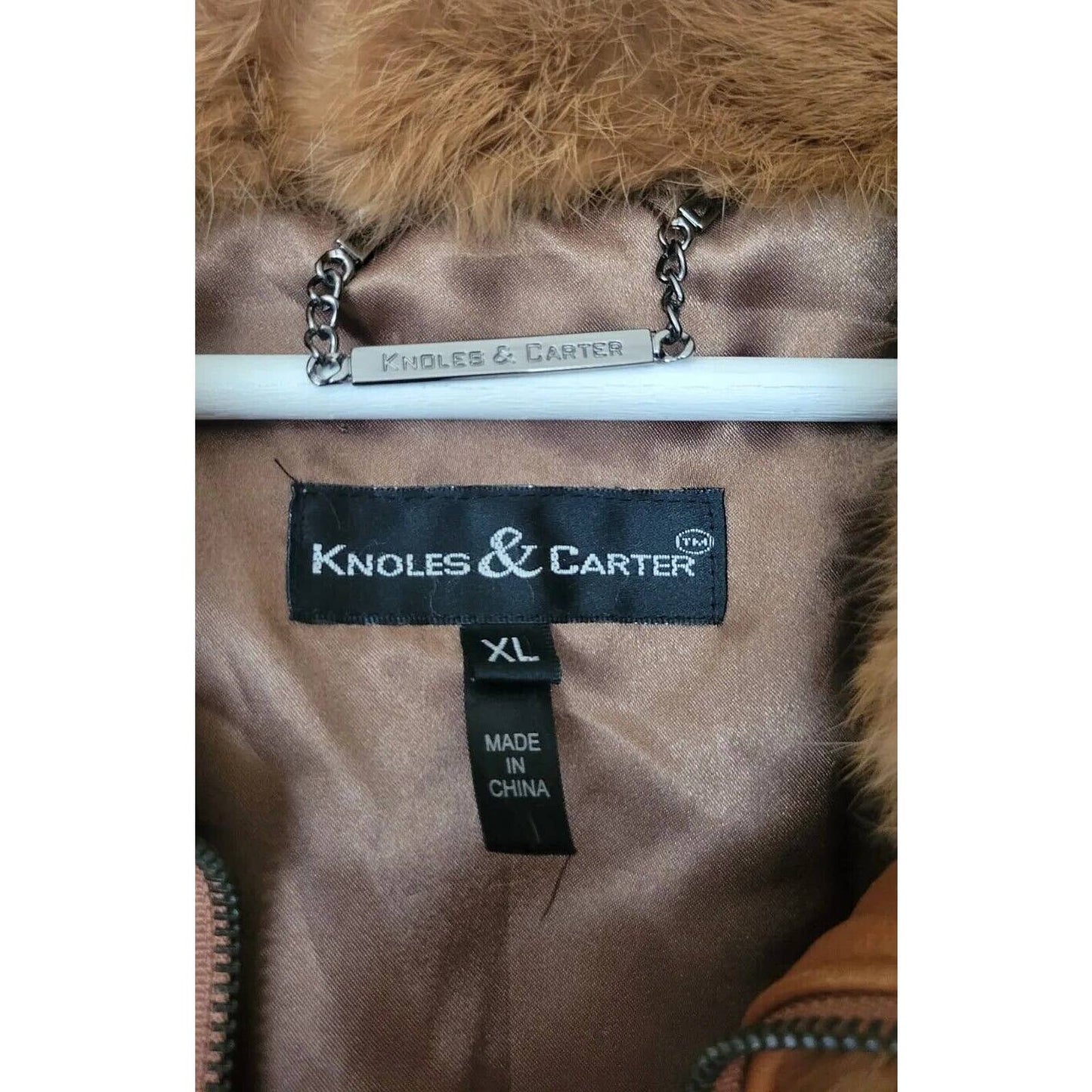 (Used) Knoles and Carter Rabbit Fur Women Coat Size XL