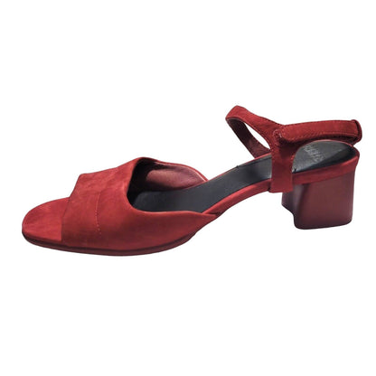 (Used) Camper Katie Slingback Heel Dressy Leather Red Women Sandals EU 39 / US 9