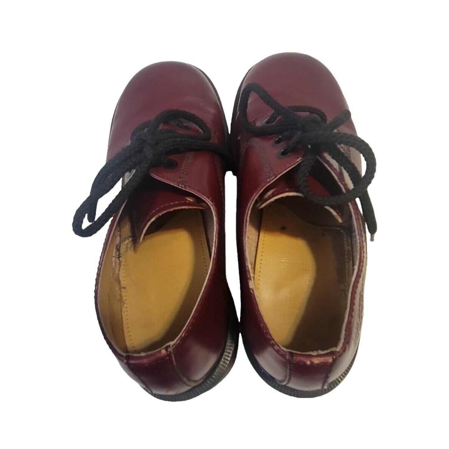 (Used) Dr Martens Leather Chunky Platform Oxford Women Shoes Brown Size US 9 / EU 40.5