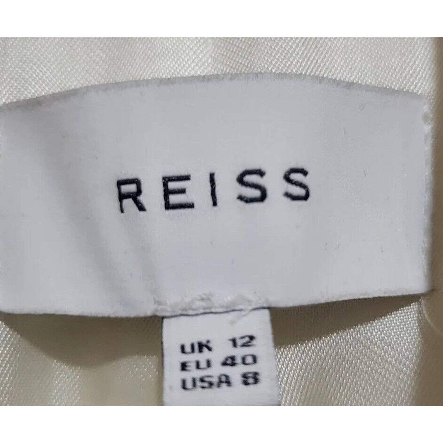 (Used) Reiss Women’s Wool Blend Double Breasted Coat - Size 12