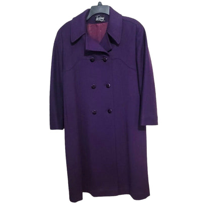 (Used) Loring Women 100% Wool Coat Made In USA - Size L