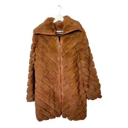 (Used) Knoles and Carter Rabbit Fur Women Coat Size XL