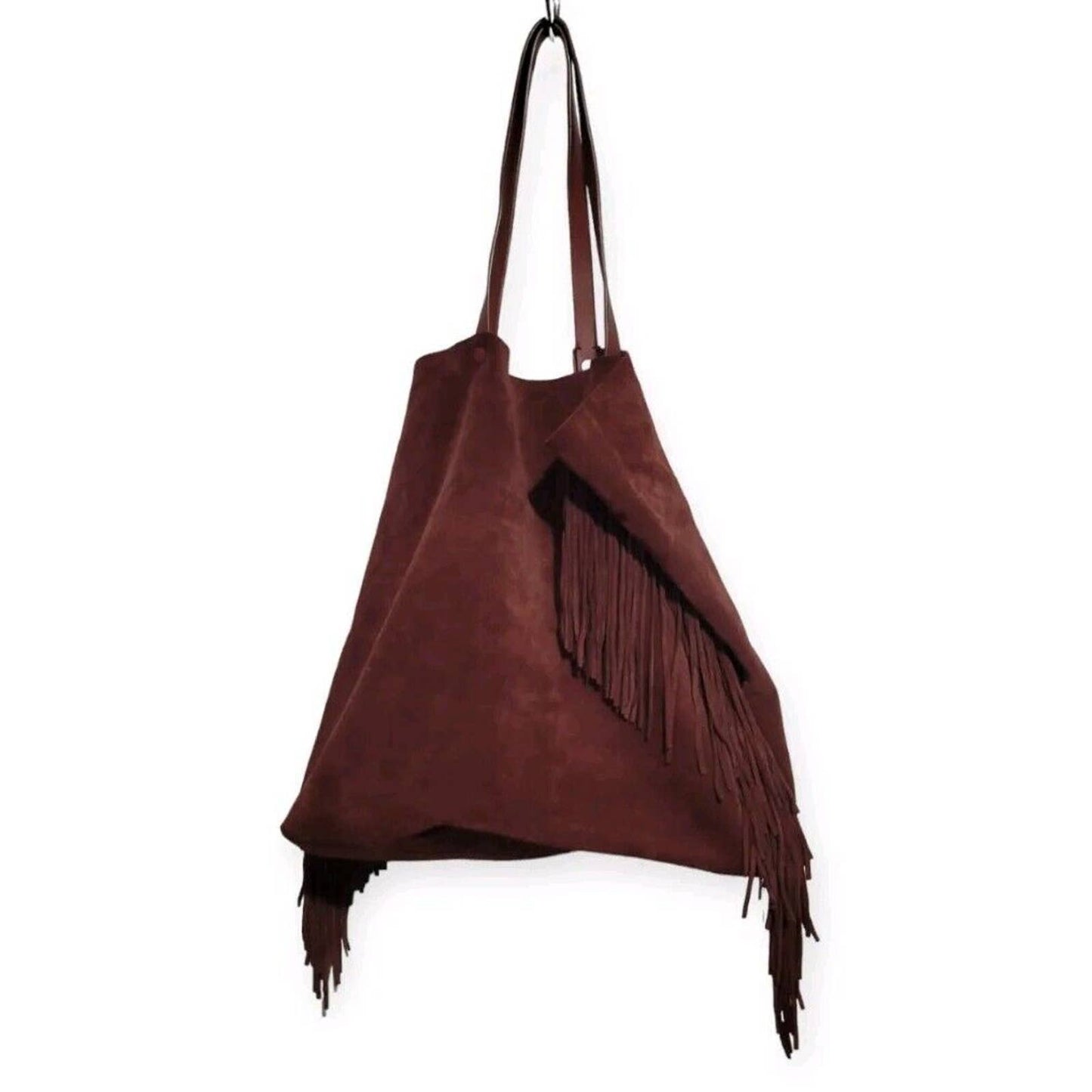 (Used) ALL SAINTS Club Fringes N/S Cow Leather Women TOTE WB064H
