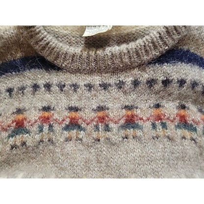 (Used) WAZMIN S.R.L HAND MADE IN PERU 100% ALPACA WOOL SWEATER TREASURE