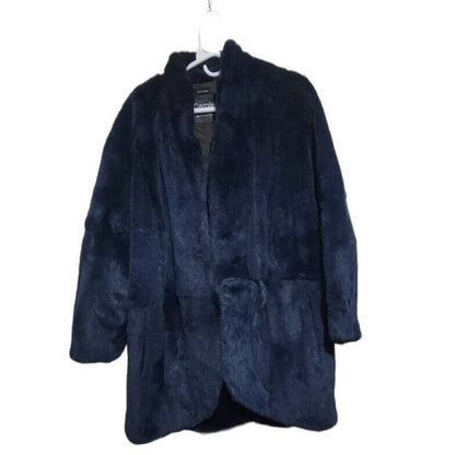 (Used) Carol Little Short Fur Sheared Rabit Women Coat Size XL